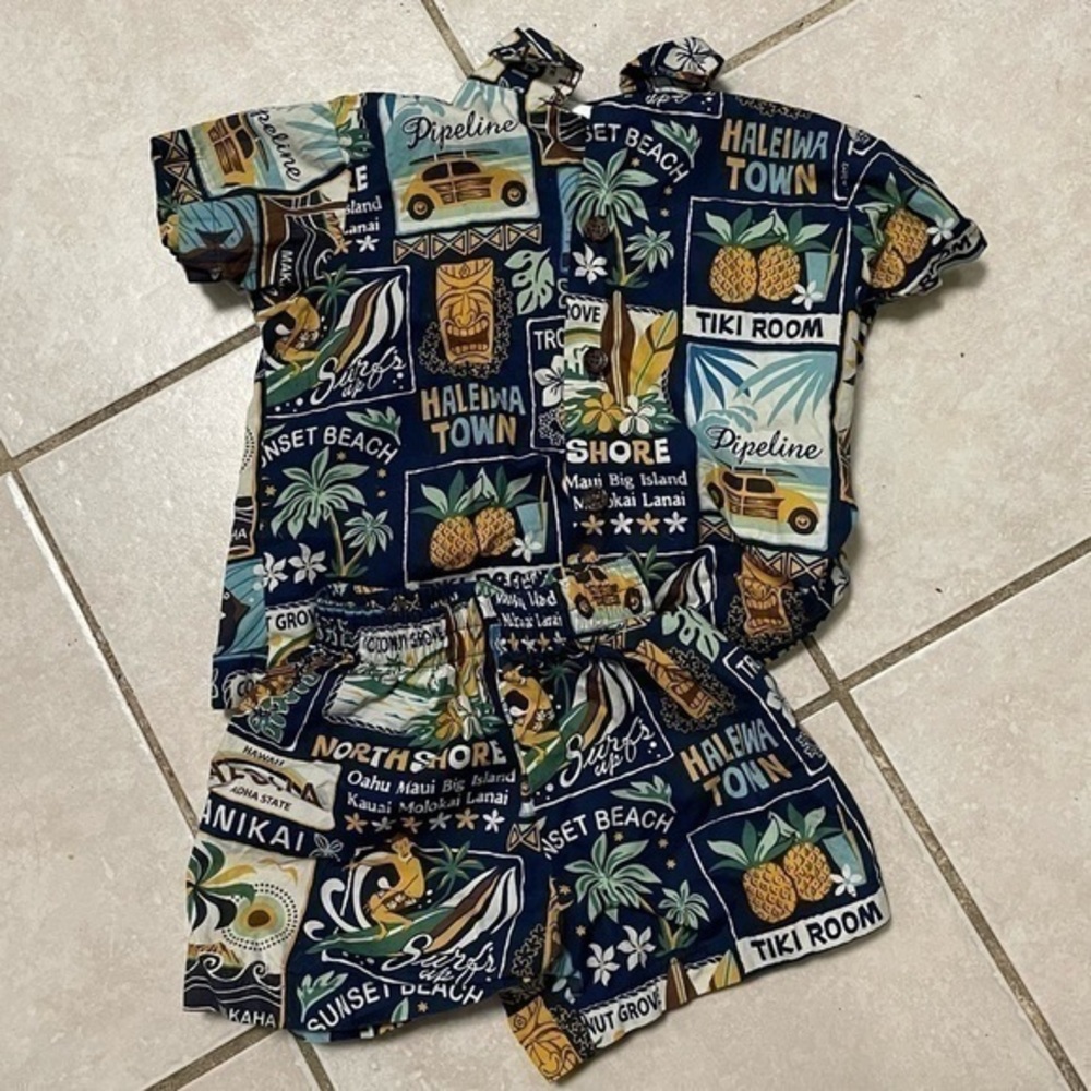RJC Hawaiian Shirt & Shorts Boys Set